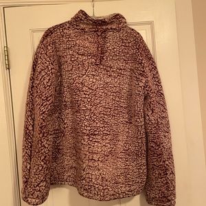 Comfy fuzzy quarter zip